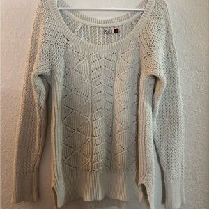 SO Ivory Textured Knit Top
